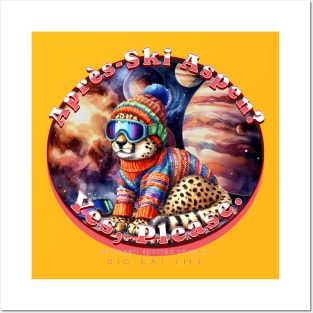 Apres-Ski Aspen Galactic Beanie Fast Cheetah 71C Posters and Art